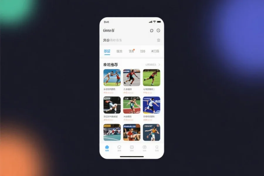 应用界面展示多种体育项目推荐，用户可自定义选择关注，体现个性化设置